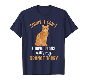 Plans with My Orange Tabby Cat Owner Orange Tabby Cat Lover T-Shirt