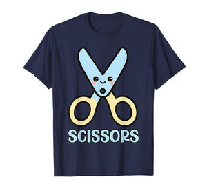 Halloween Scissors Rock Paper Matching Costume T-Shirt
