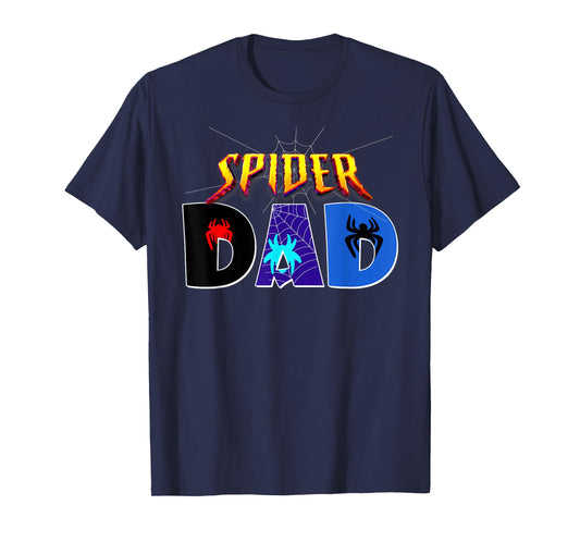 Spider Dad Shirt Birthday Fathers Day Halloween Costumes Pjs T-Shirt