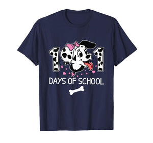 100 Days of School Dalmatian Dog Boy Kid 100th Day of School T-Shirt