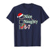 Nice Naughty List 6-7 Christmas Fun Santa 67 Six Seven Meme T-Shirt
