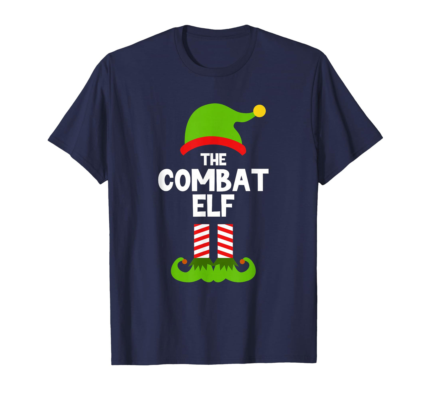Funny I'm The Combat Elf Christmas Xmas Military Veteran T-Shirt