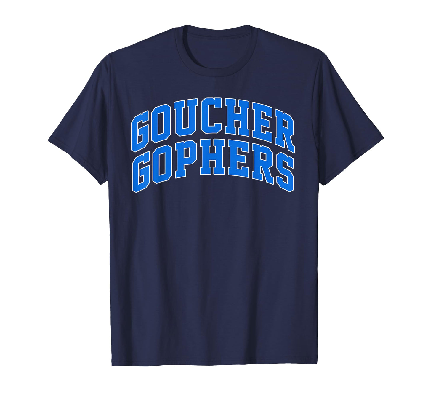 Goucher Gophers College Athletics Vintage Arch Design T-Shirt