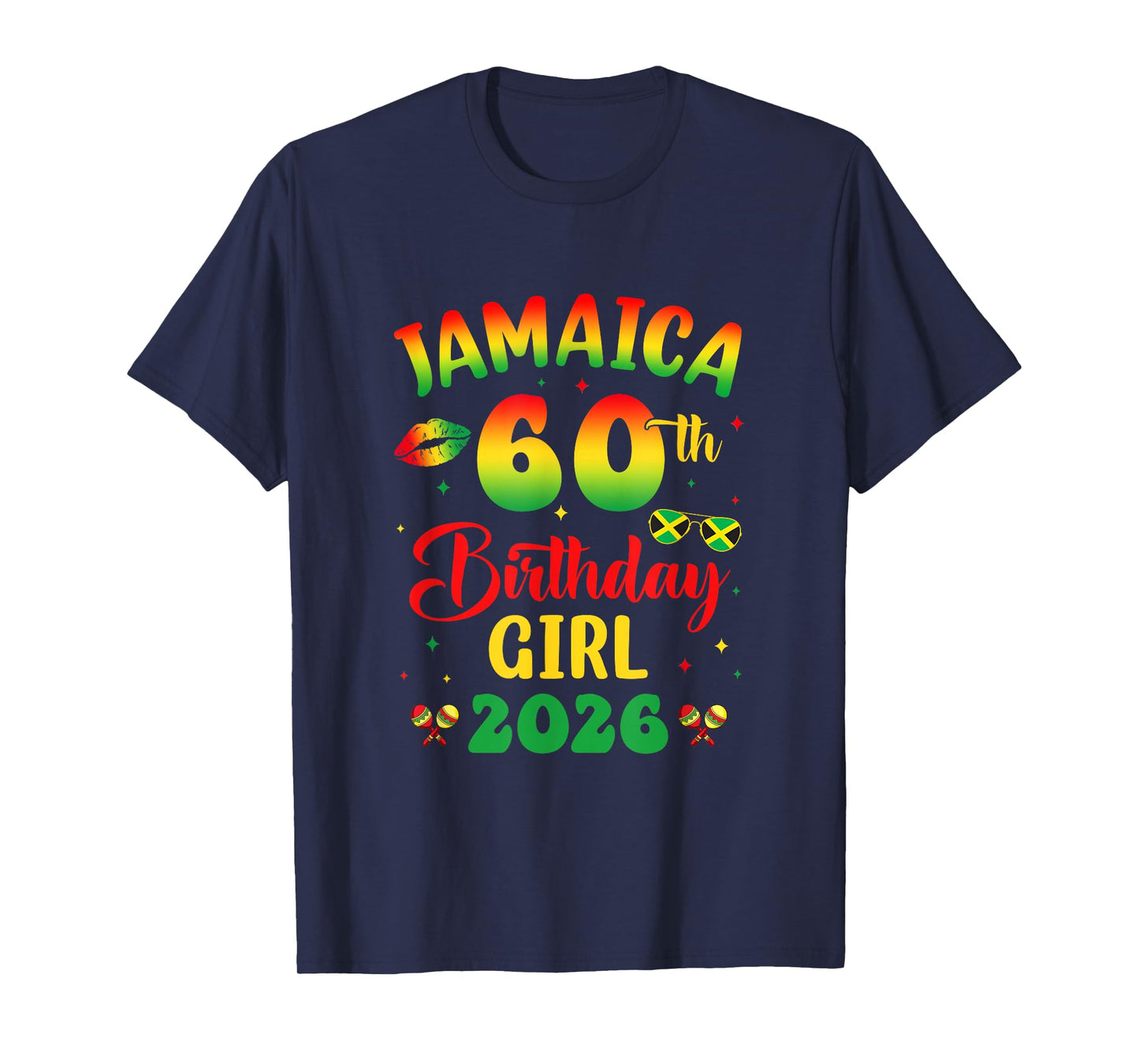 Jamaica 60Th Birthday Girl 2026 Party Matching Group T-Shirt