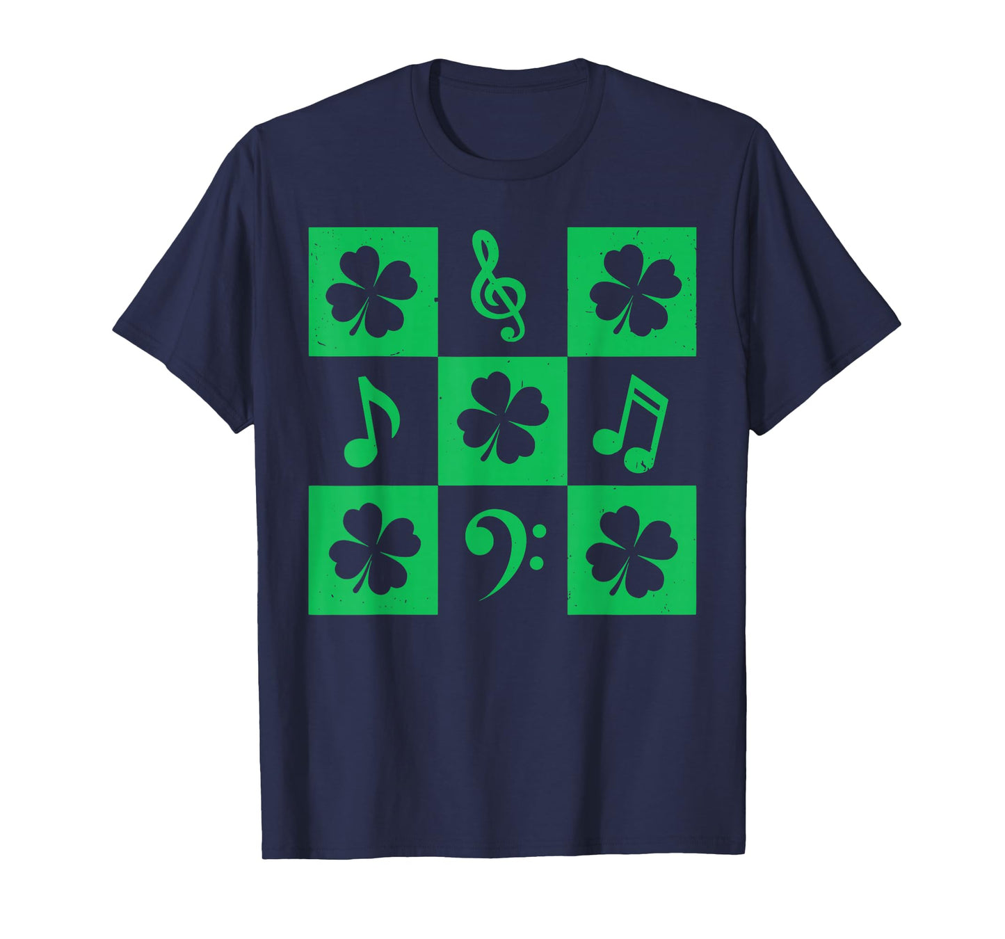 Music Note Shamrock St Patricks Day Musician Music Teacher T-Shirt