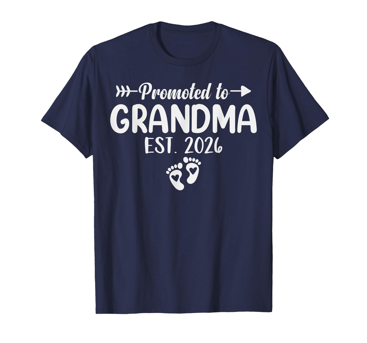 Promoted to Grandma Est. 2026 Baby Announcement Grandma 2026 T-Shirt