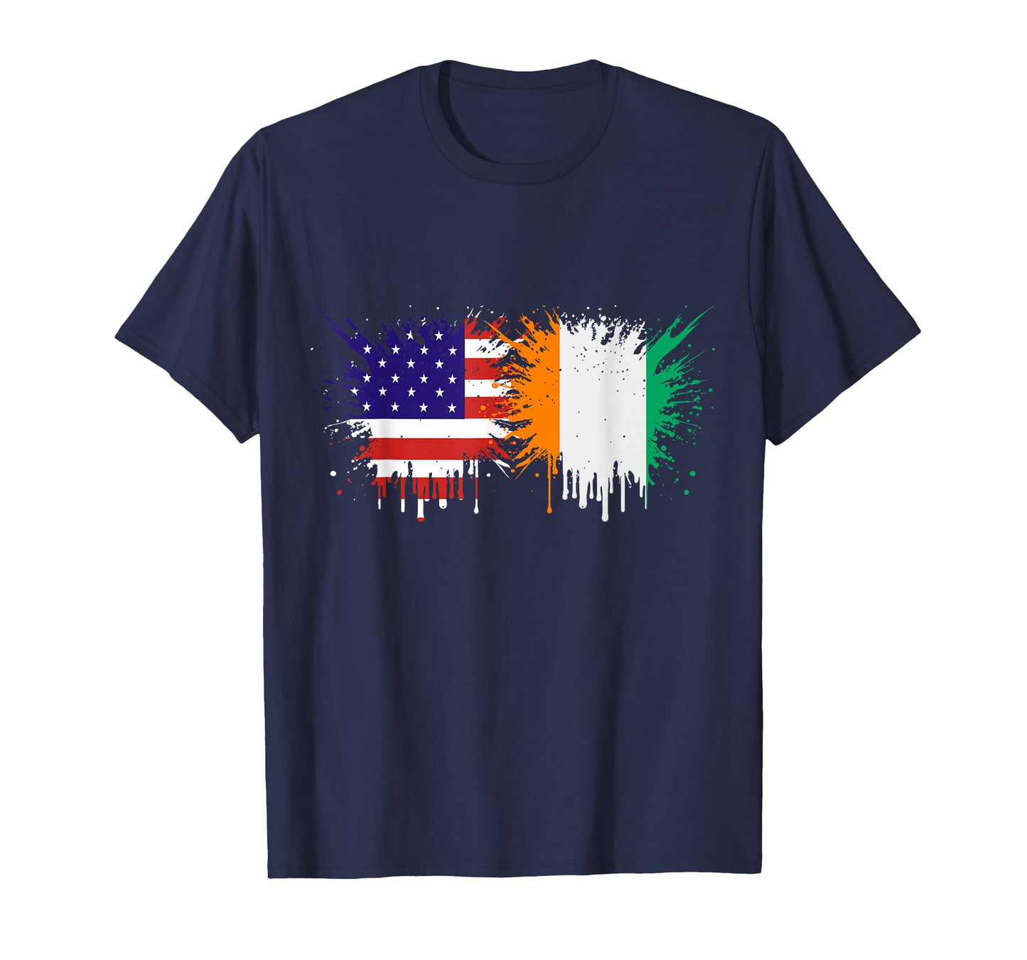 Côte D'Ivoire & USA Together, Half American, Half Ivorian T-Shirt