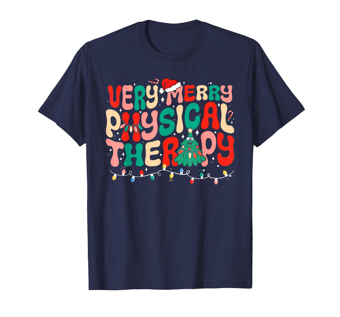 Very Merry Physical Therapy Christmas T-Shirt