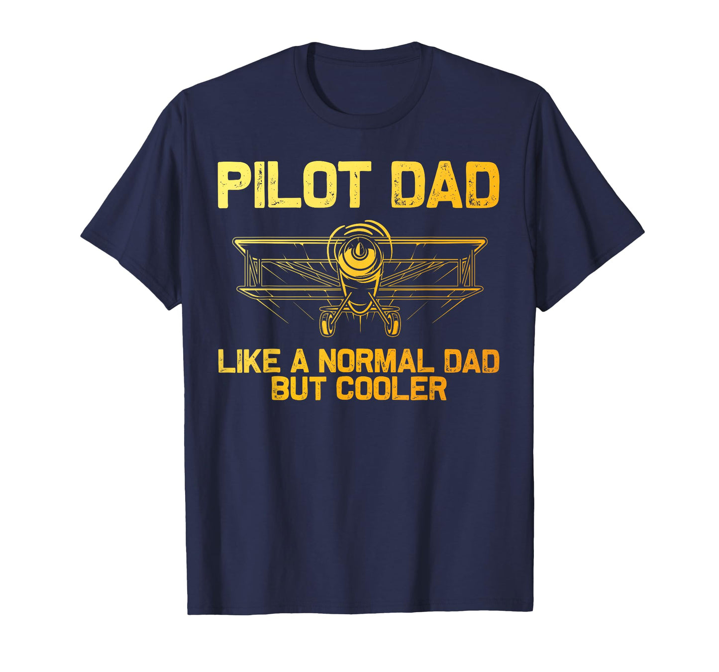 Funny Pilot Dad Art for Men Father Aviation Airplane Pilot T-Shirt