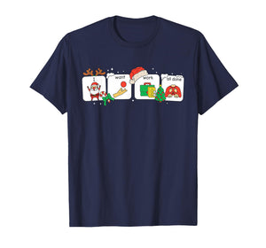 I Want Work All Done Sign Language Speech AAC Christmas Xmas T-Shirt