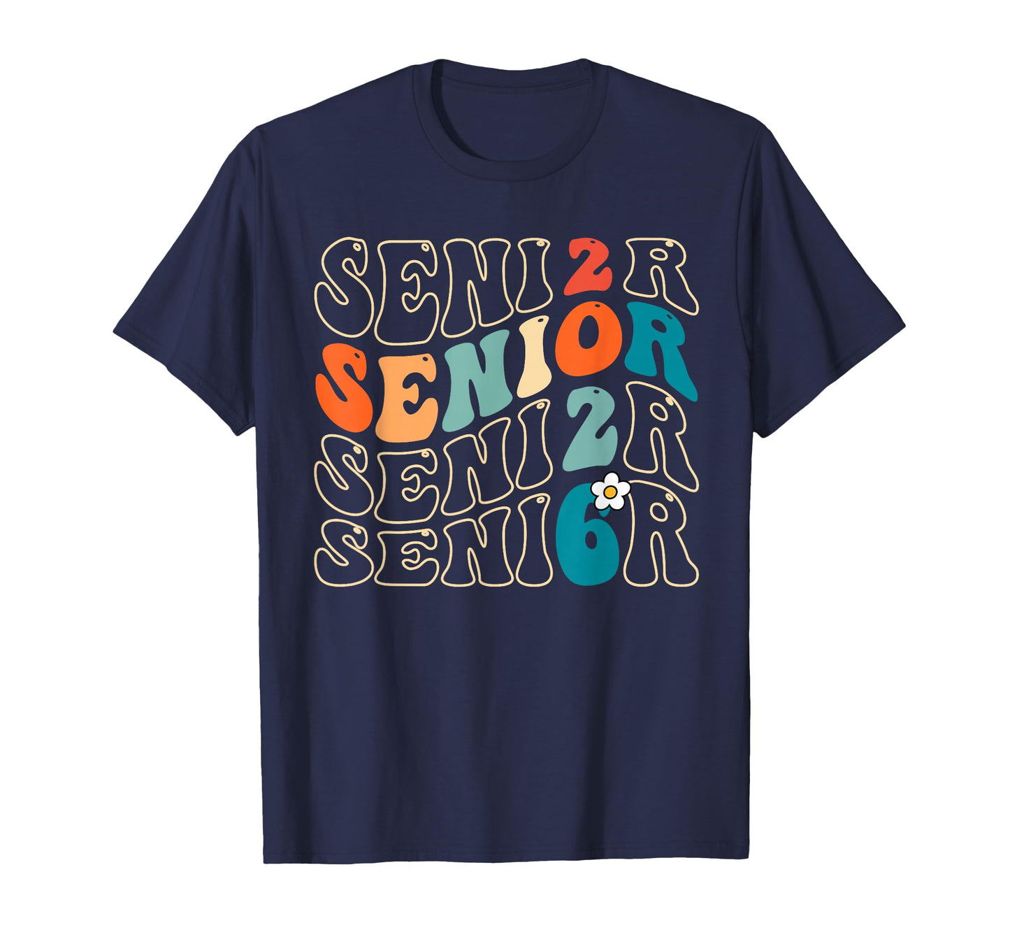 Senior 2026 Class of 2026 Retro Groovy Graduation Grad Women T-Shirt