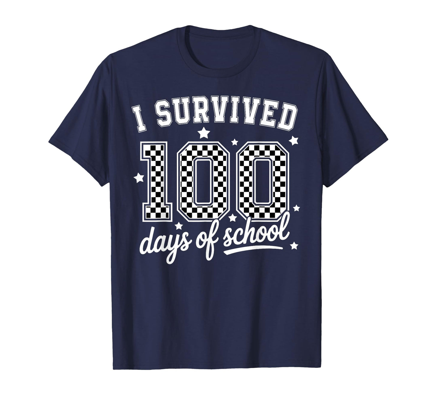 I Survived 100 Days of School Funny Teachers Students Meme T-Shirt