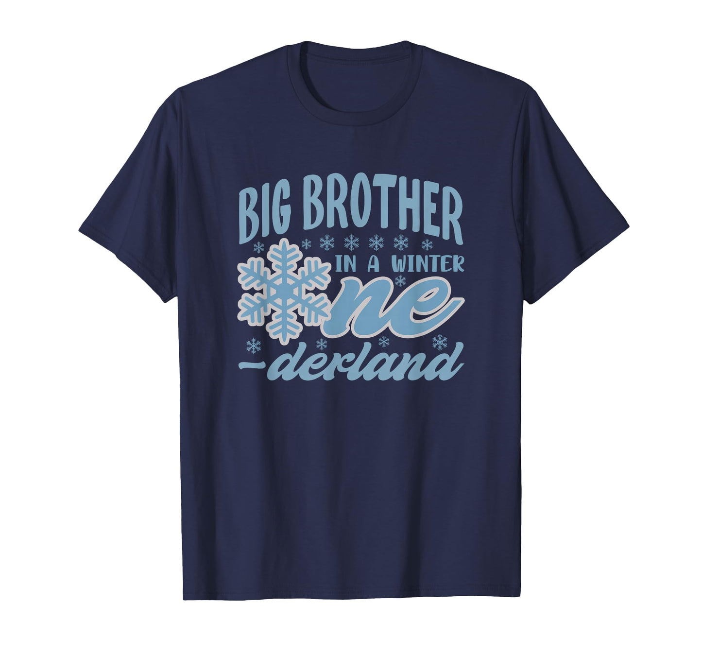 Big Brother in A Winter Onederland Bday Girl Sweet Snowflake T-Shirt