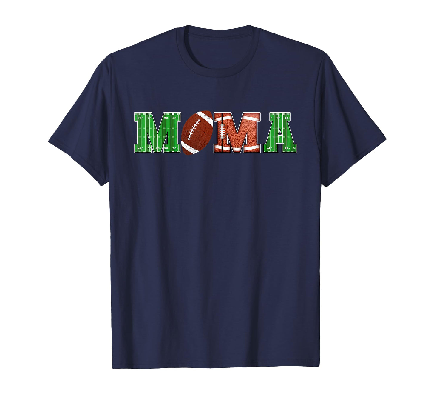 Mama Football Birthday Family Birthday Boy Football Lover T-Shirt