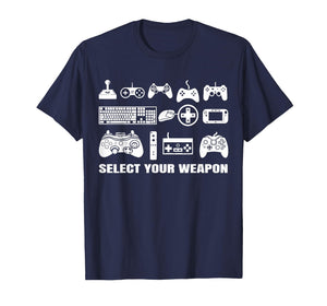 Select Your Weapon Funny Gaming Video Games Controller T-Shirt