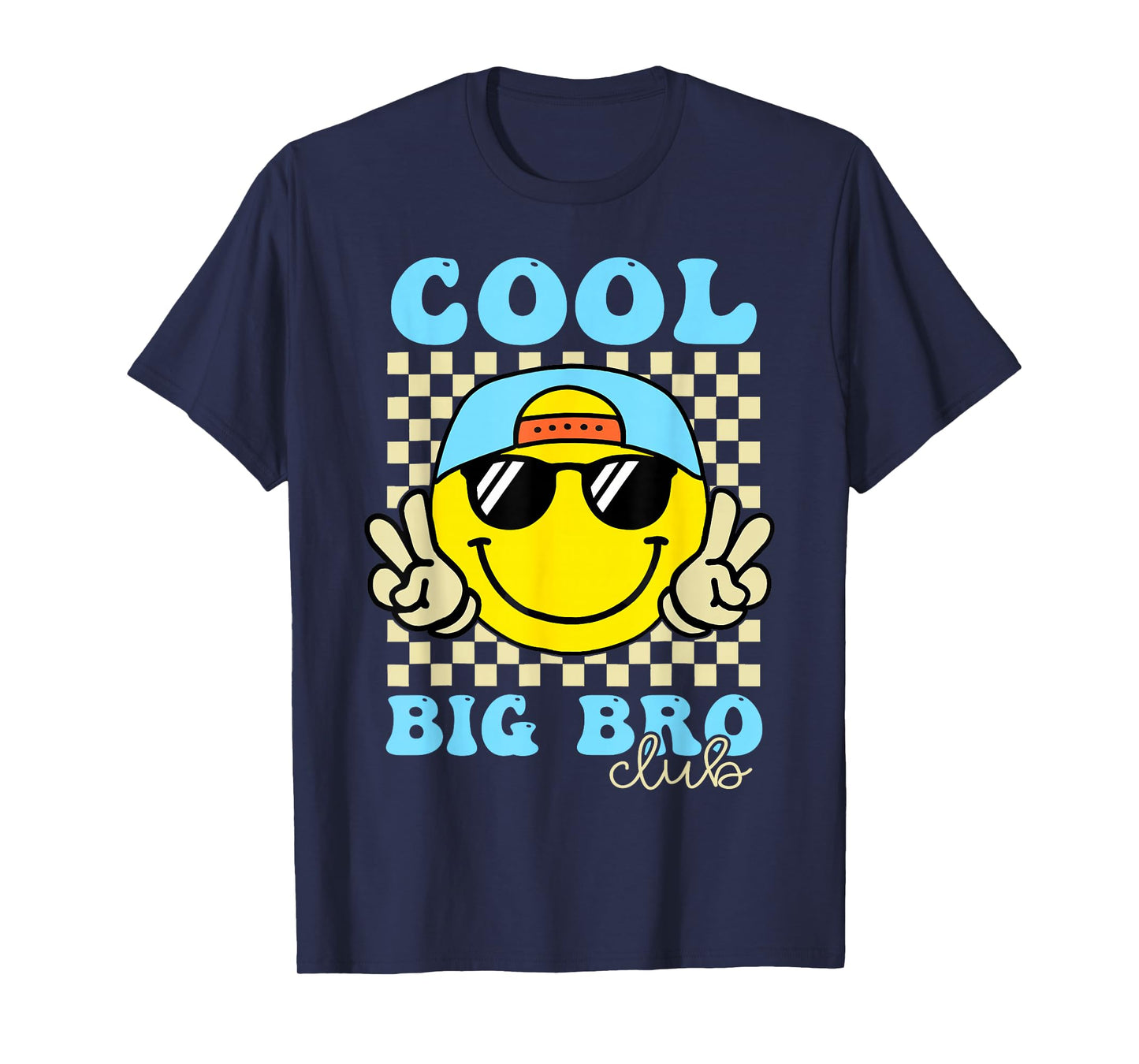 Groovy Cool Big Bro Club Retro Big Brother Family Matching T-Shirt