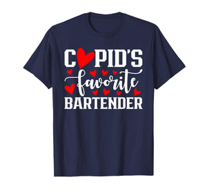 Cupid's Favorite Bartender Cute Heart Valentine's Day T-Shirt
