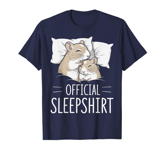 Official Sleepshirt Sleeping Gerbil Mouse Lovers Pajama T-Shirt