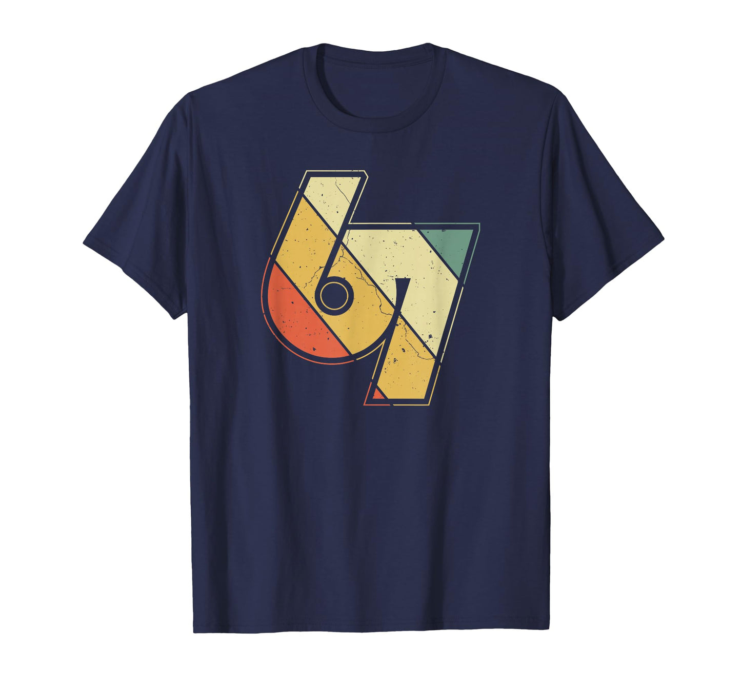 Vintage 6 7 Meme Six Seven Logo Namaste Funny Halloween T-Shirt