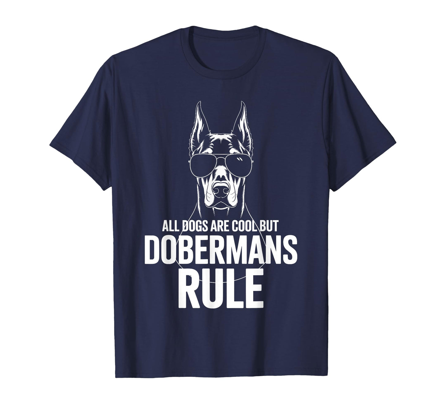Funny Doberman Art for Men Women Kids Doberman Pinscher T-Shirt