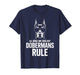 Funny Doberman Art for Men Women Kids Doberman Pinscher T-Shirt