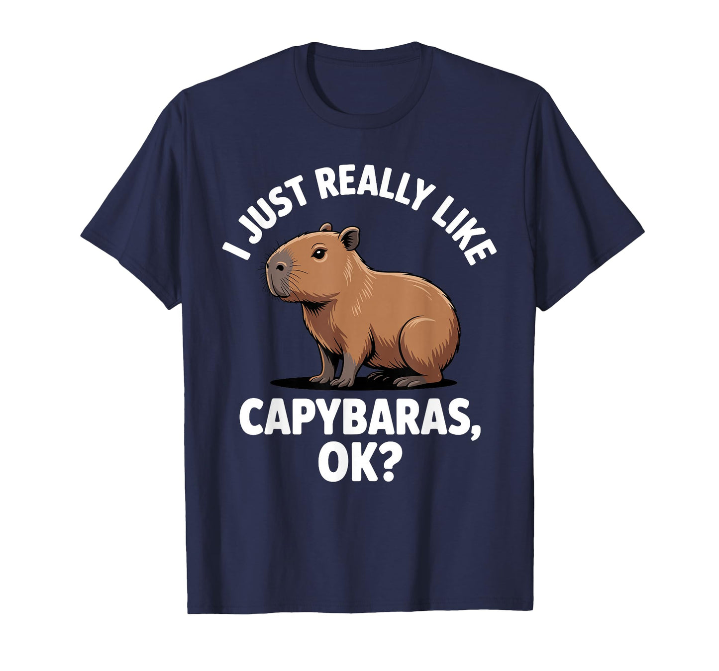 Funny Capybara Art for Men Women Kids Capy Rodent Capybara T-Shirt