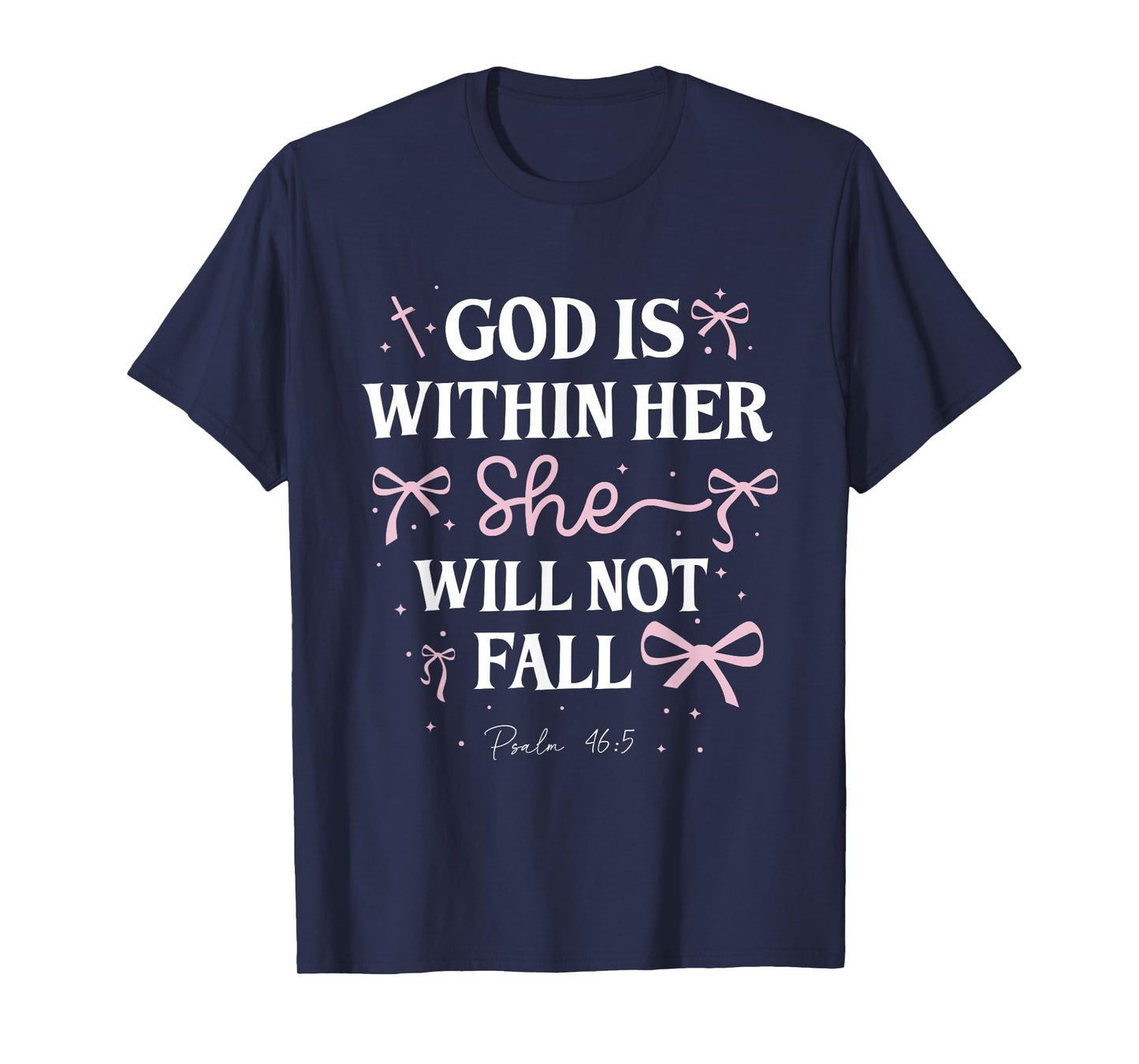 God is Within Her Christian Bible Verse Jesus Faith Based T-Shirt