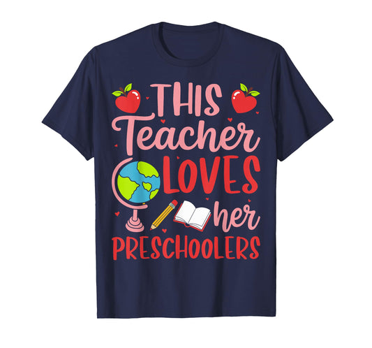 This Teacher Loves Her Preschoolers Valentine’s Day T-Shirt
