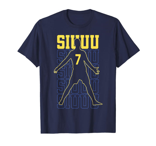 Siuuuu Funny Soccer Present for Soccer Lovers Fans Kids Boys T-Shirt