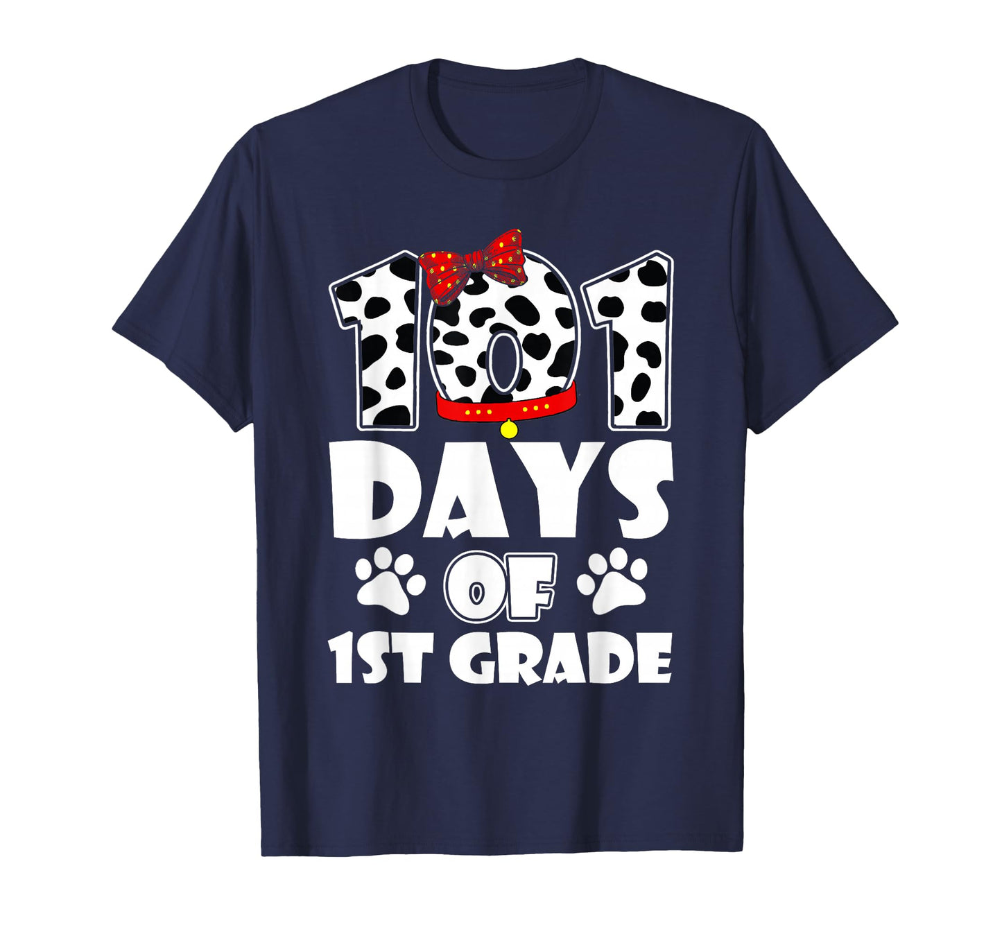 101 Days 1st Grade 100th Day Dog 100 Days School Students T-Shirt