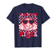 Girls Valentines Day Cute Smile Face Valentine Vibes Kids T-Shirt