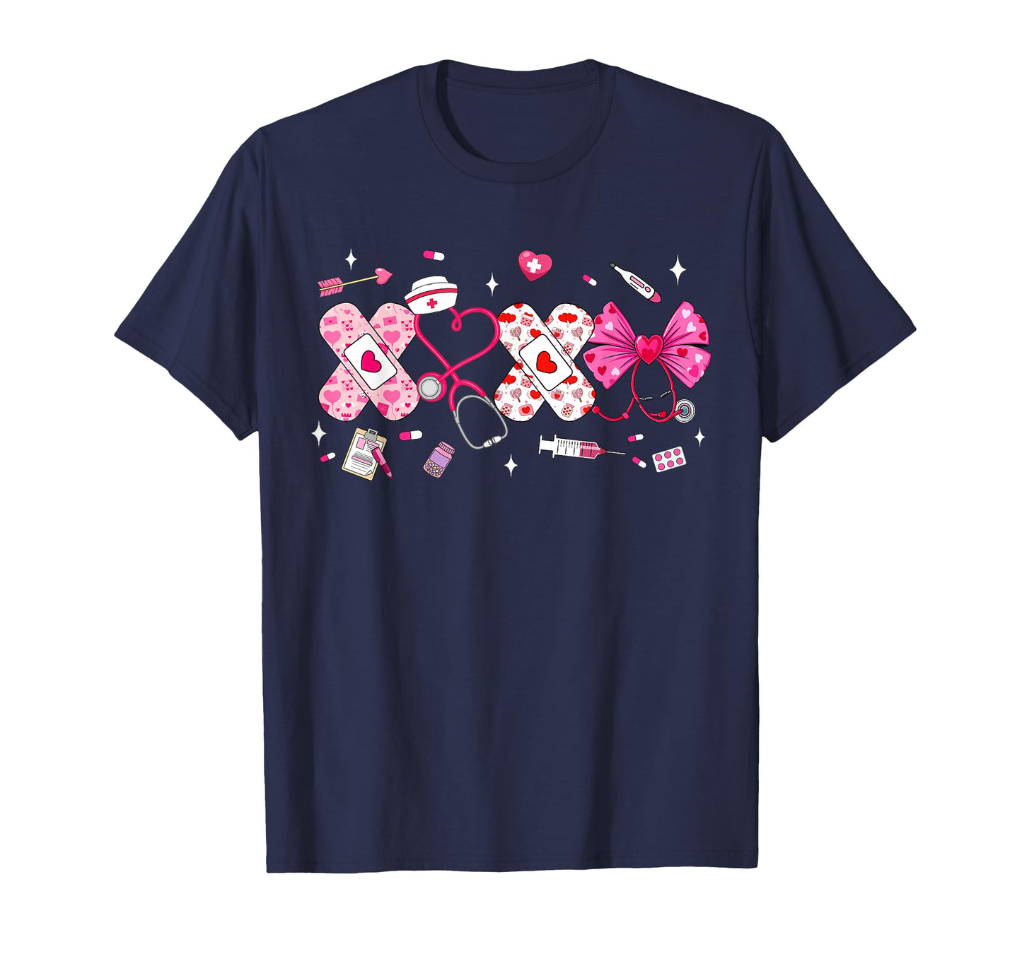 XOXO Nurse Valentines Day Stethoscope Valentine for Nurse T-Shirt
