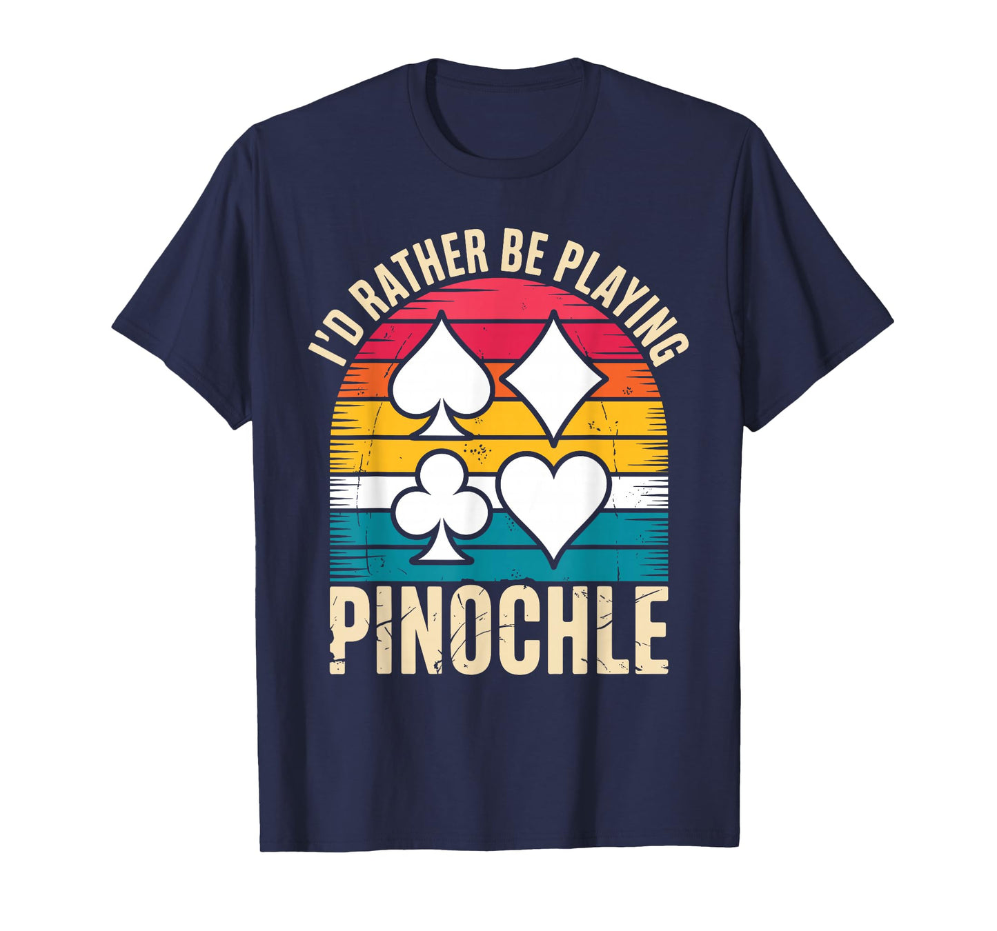 Best Pinochle Art for Men Women Kids Playing Cards Pinochle T-Shirt
