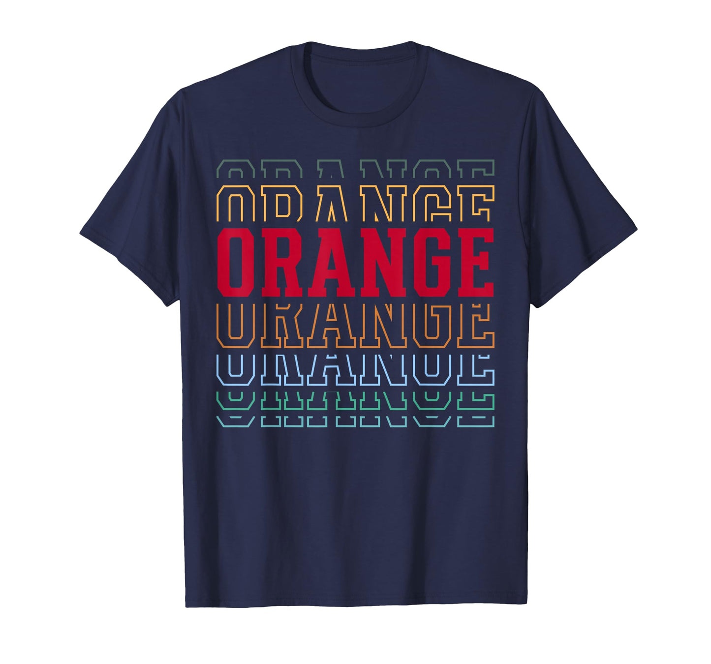 Orange Layered Text Costume Fruit Lover T-Shirt