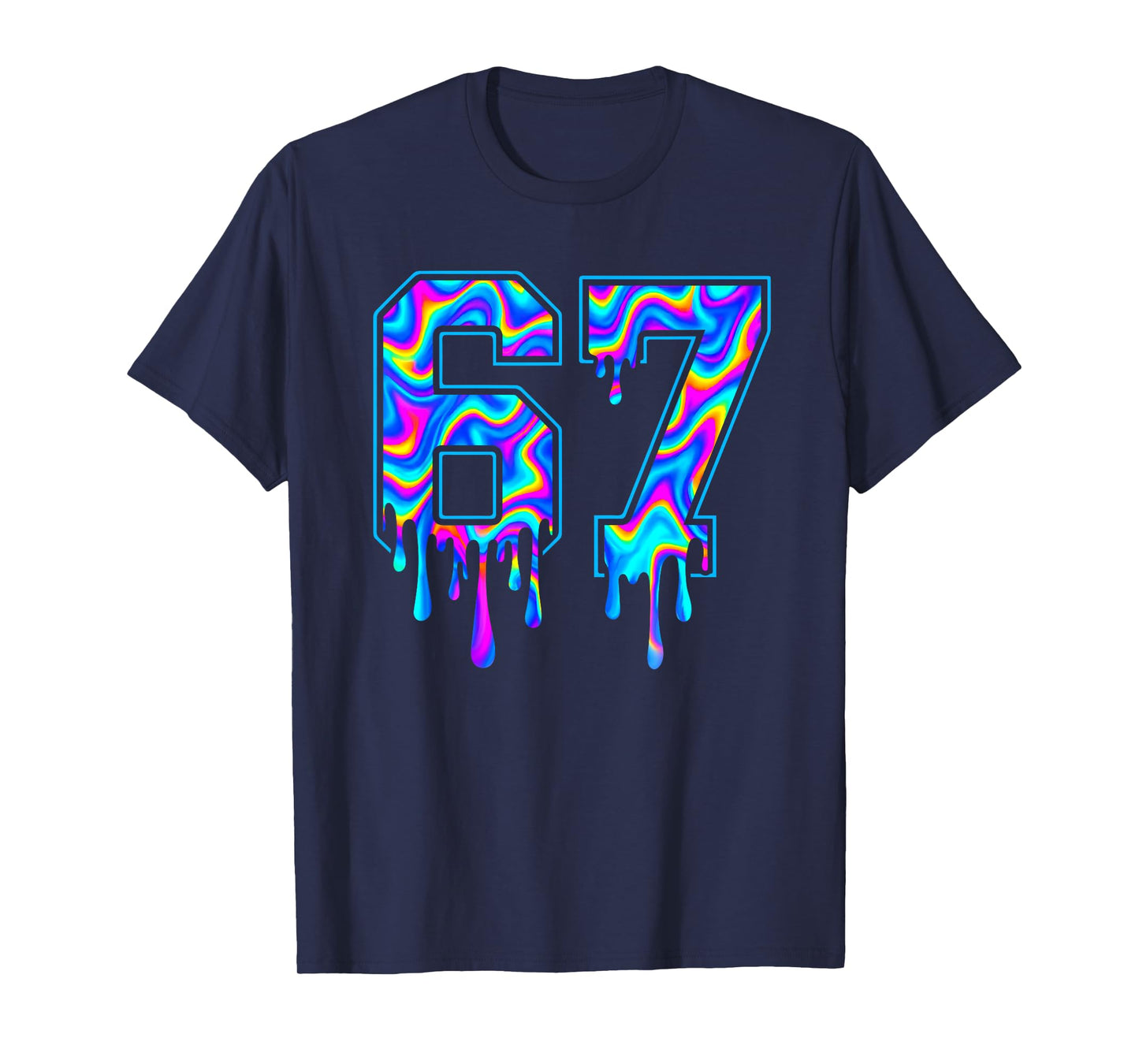 Swirl Six Seven Drip 6 7 Meme Gen Alpha Slang T-Shirt