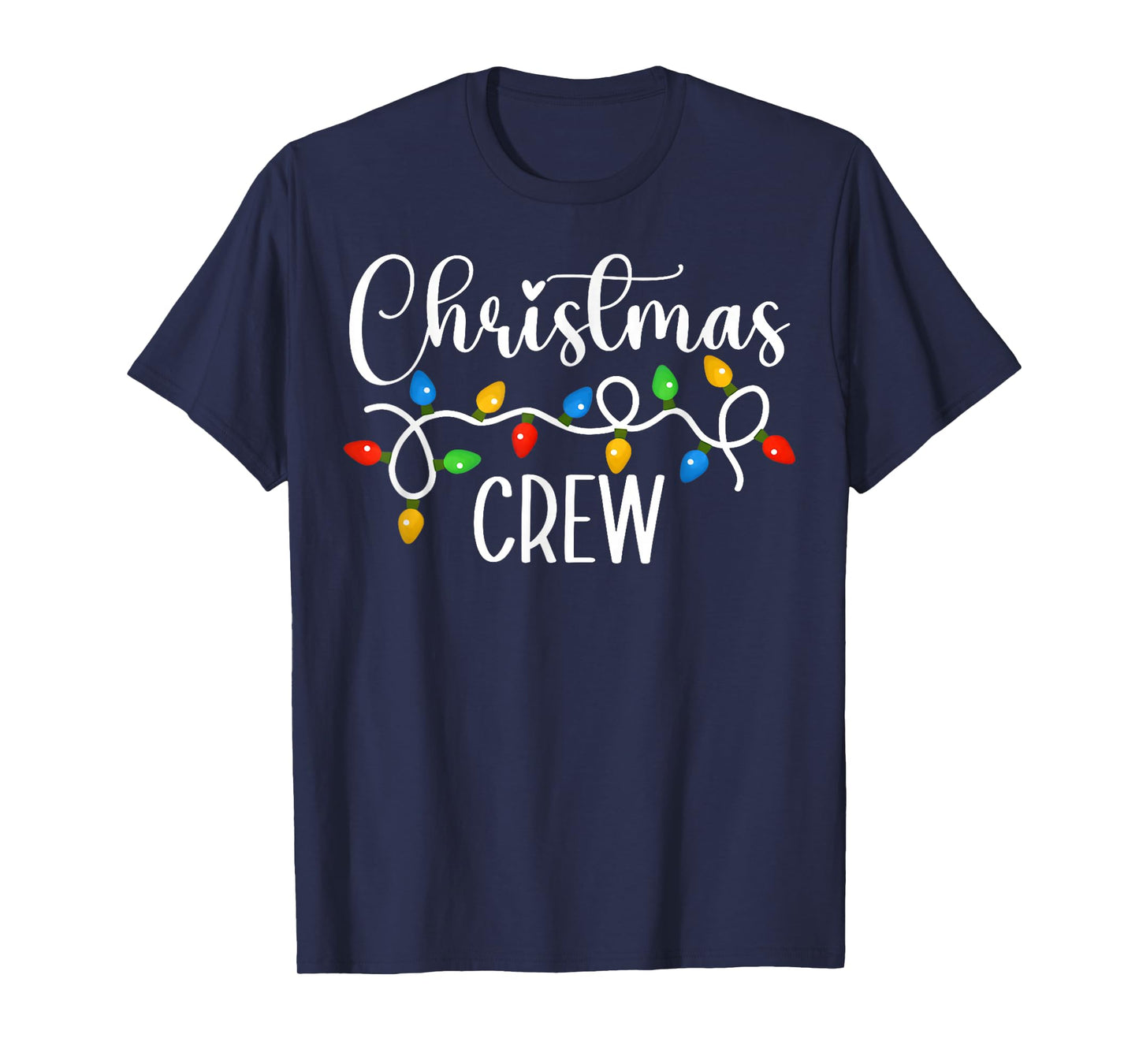 Christmas Crew Xmas Lights Family Matching Pajamas T-Shirt