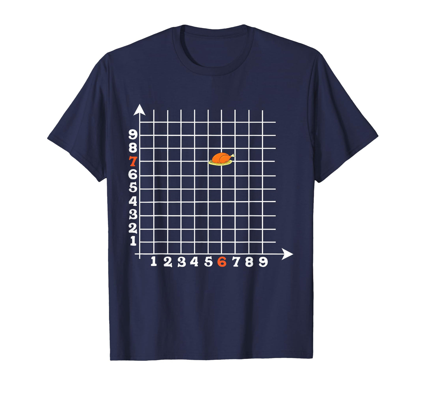 Turkey Algebra Graph Funny 67 Six Seven Math Teacher Student T-Shirt