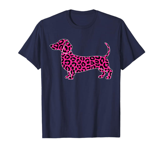Dachshund Wiener Leopard Wiener Dog for Women T-Shirt