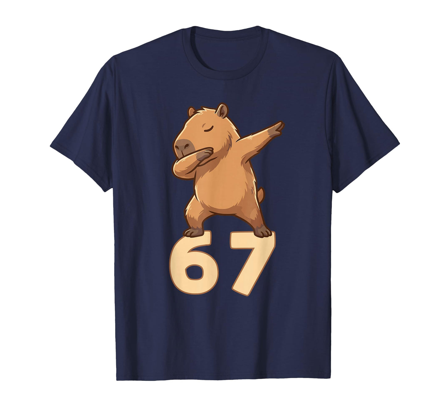 Six Seven 67 Meme Capybara Funny 67 Capybara for Kids Boys T-Shirt