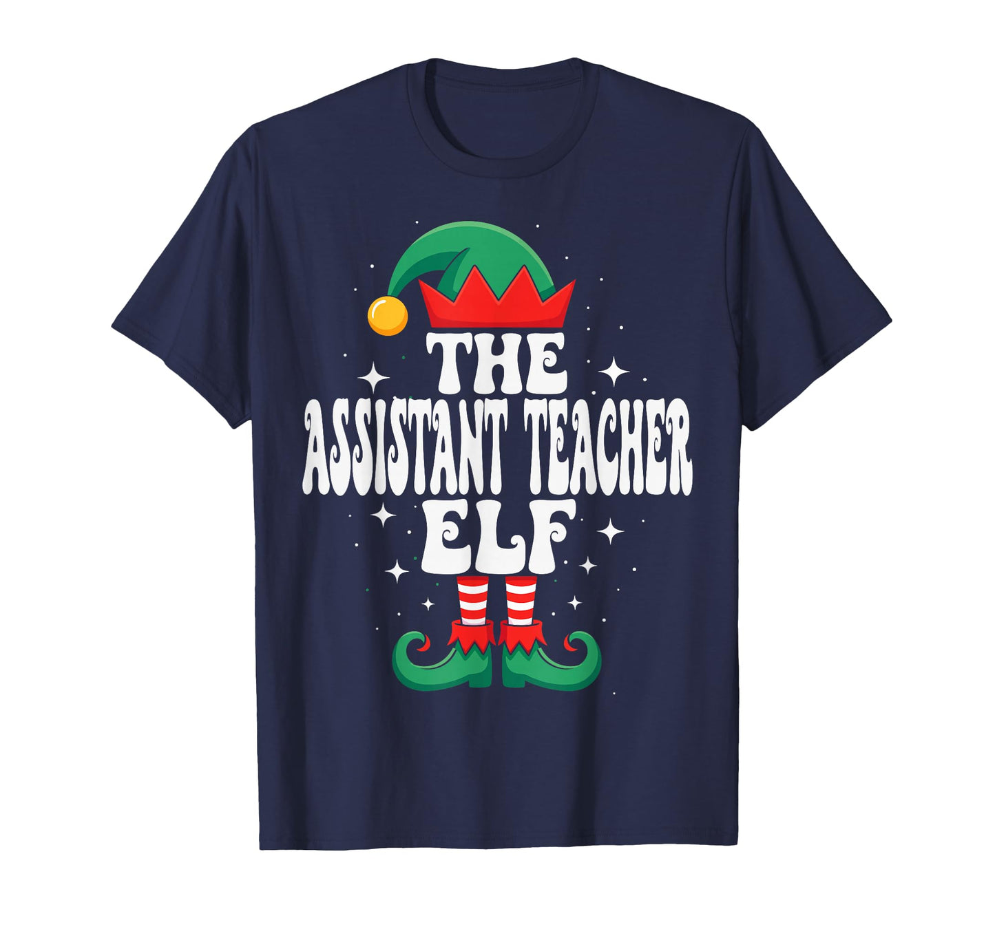 The Assistant Teacher Elf Funny Christmas Matching Family T-Shirt