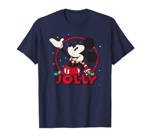 Disney Mickey and Friends Christmas Jolly Mickey Portrait T-Shirt