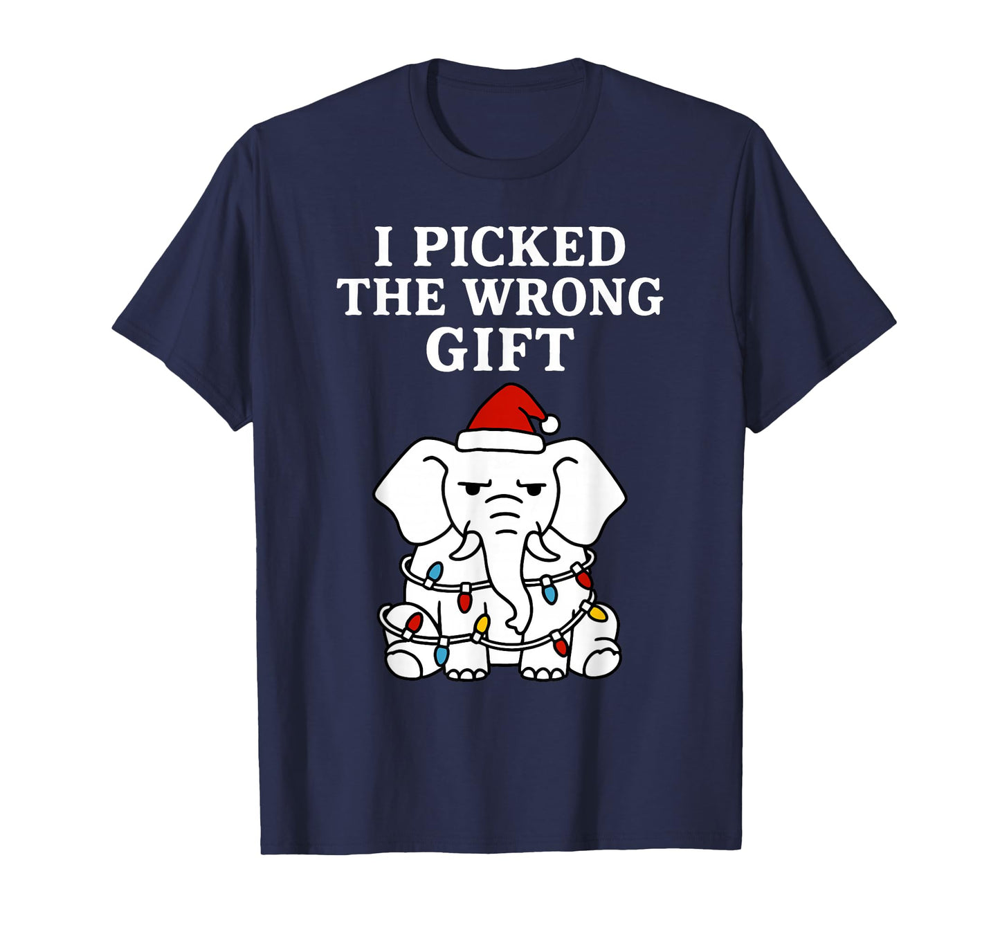 Christmas Men Women Kids Funny White Elephant T-Shirt