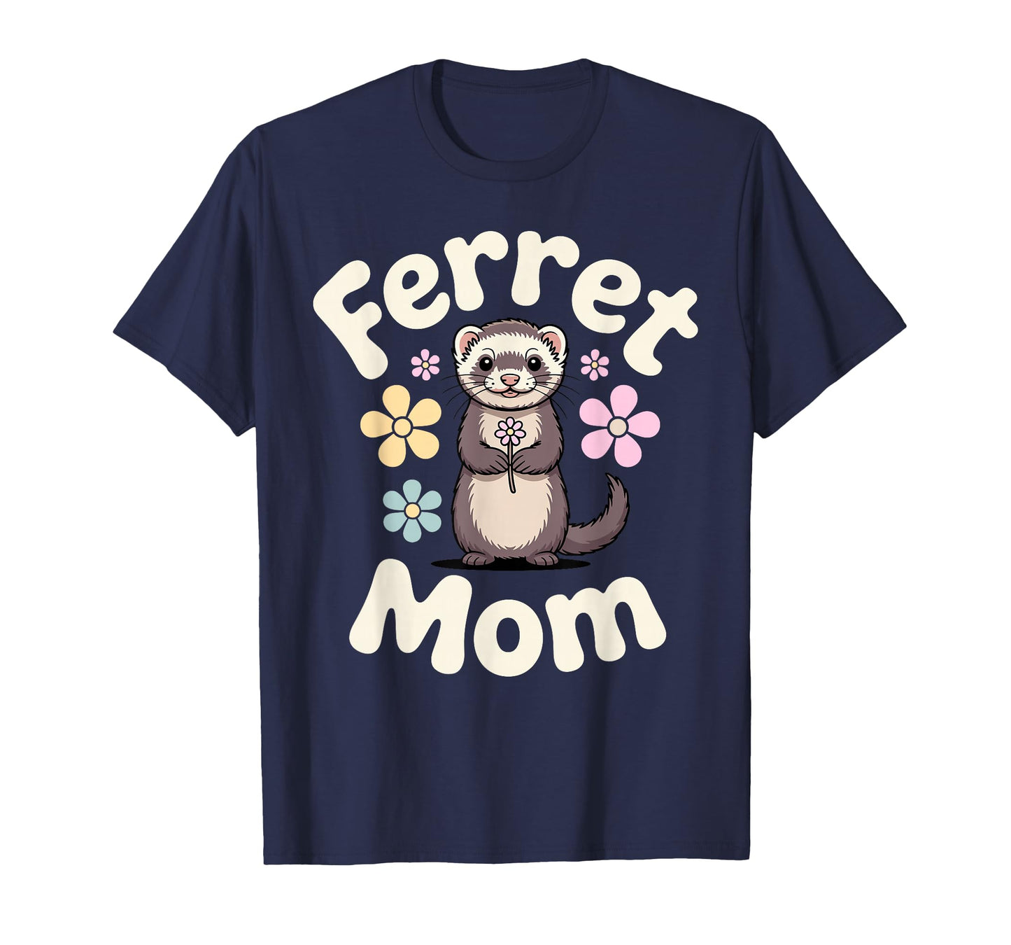 Cute Ferret Design for Women Girls Kids Ferret Lover Ferret T-Shirt
