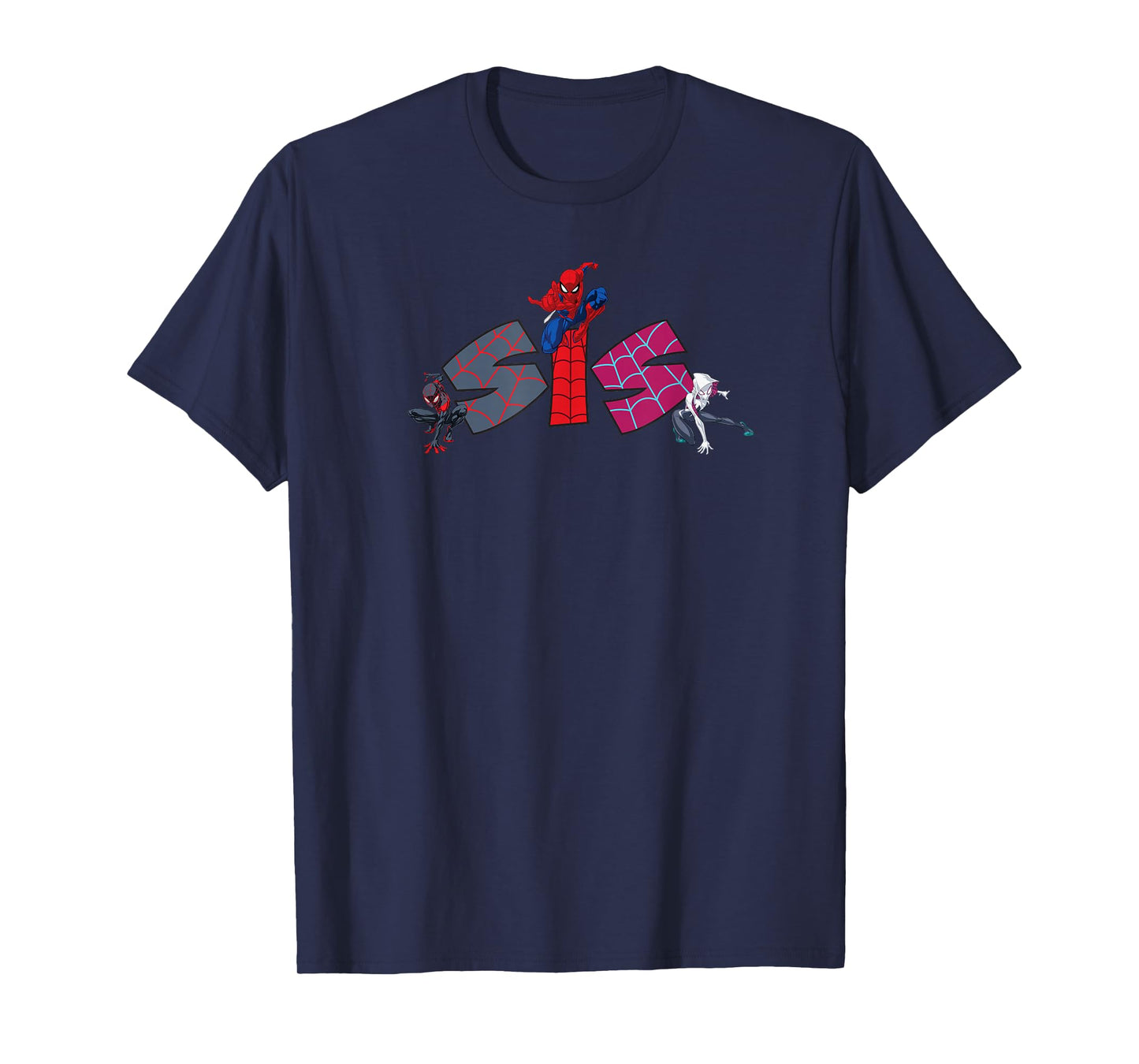Marvel Spider-Man Trio Sis Sister Family Trip Matching T-Shirt