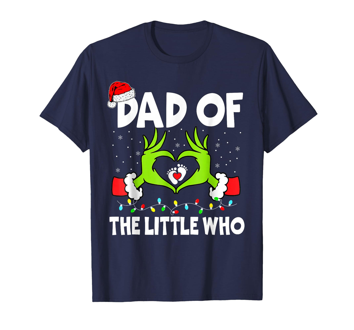 Dad of The Little Who Funny Christmas Pregnancy Announcement T-Shirt