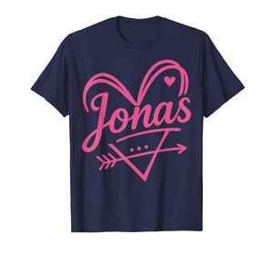 Vintage Jonas Name Heart Arrow Gift for Men Women Kid T-Shirt