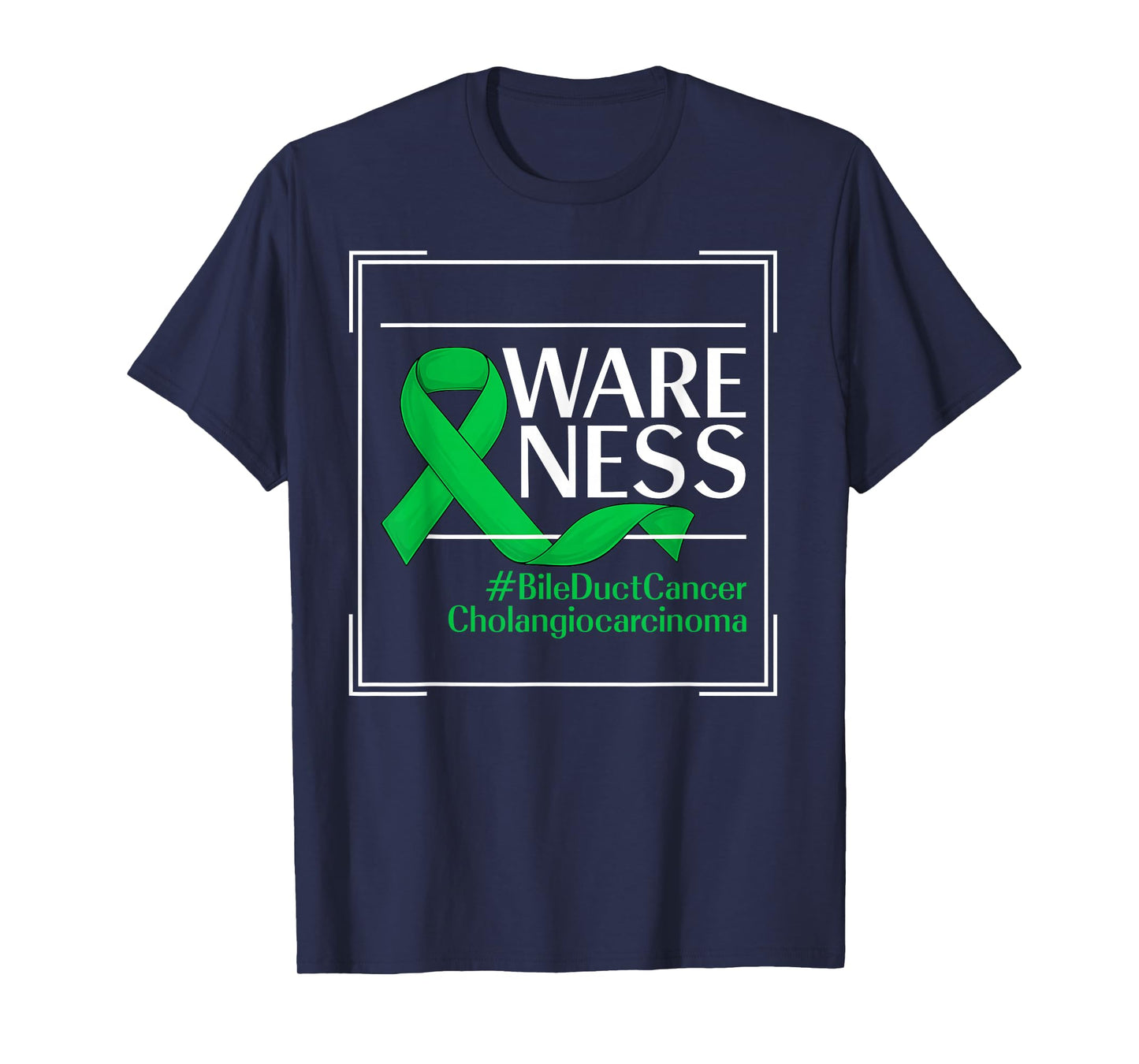 Bile Duct Cancer Awareness Month Warriors Kelly Green Ribbon T-Shirt