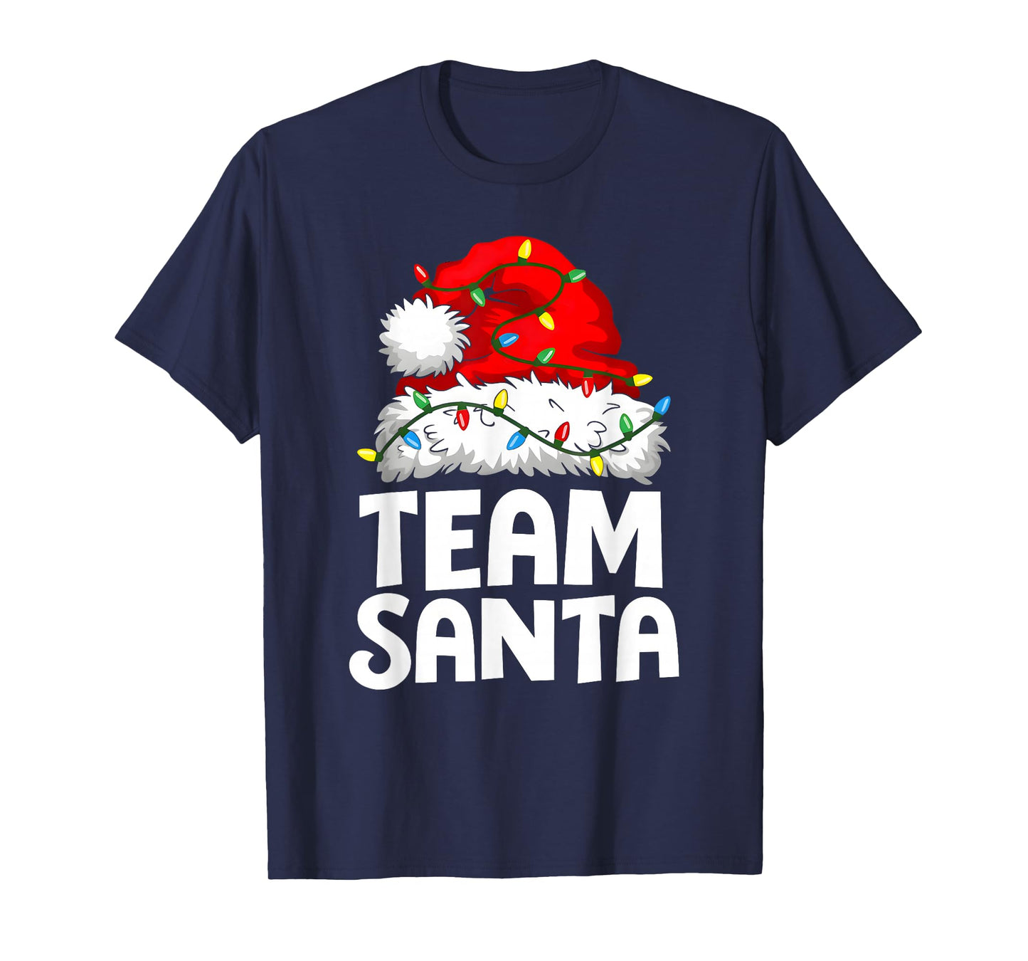 Team Santa Christmas Squad Family Matching Pajamas Boys Men T-Shirt