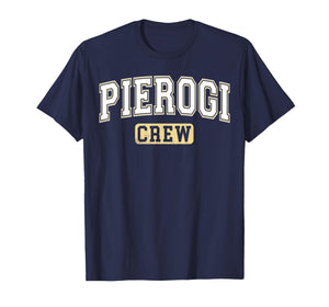 Pierogi Crew Polish Food Varsity Letters T-Shirt