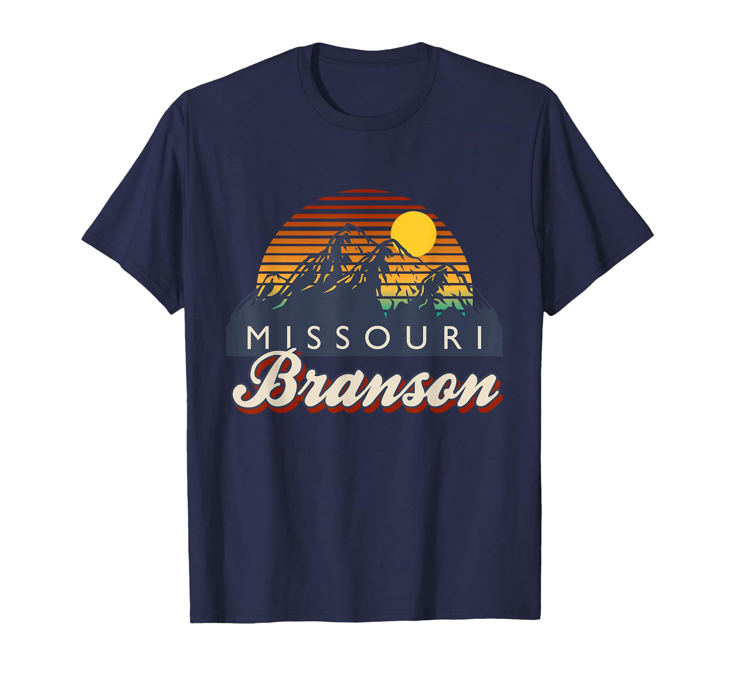 Branson Missouri Vintage Mountain Hiking Retro 80s 90s T-Shirt